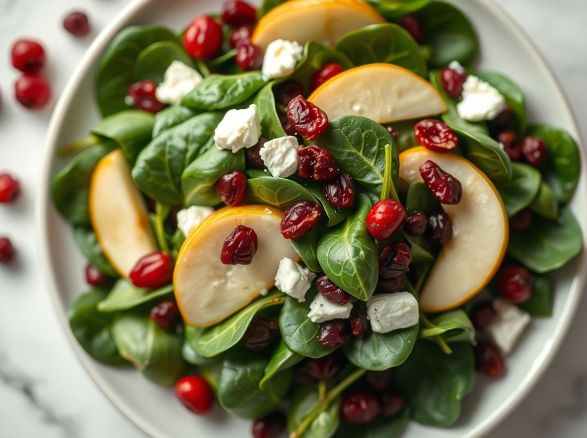 Der Spinat-Cranberry-Salat: Ein Blickfang auf jedem Tisch - Einfach Yummi